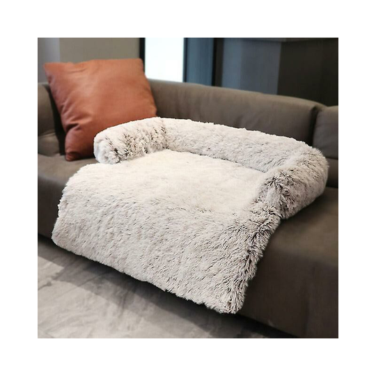 Woosien - Large dogs sofa bed pet dog bed sofa for dog pet calming bed warm nest washable soft furniture protector mat cat blanket XlWhite brown