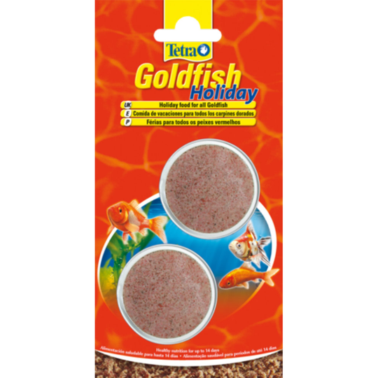 Tetra Goldfish Holiday 2x12g Aquarium 14 Day Food Block
