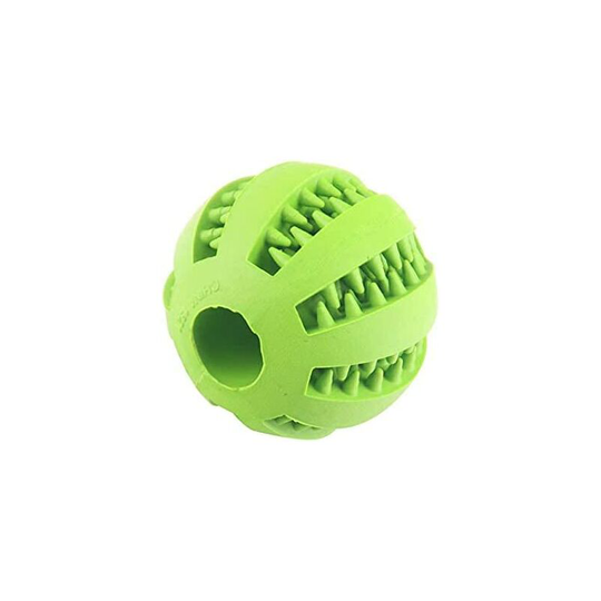Interactive Dog Cat Pet Molar Treat Toy Ball for Tooth Cleaning,Bite Resistant Rubber Chew Ball IQ Training Ball Puzzle Toys for Pet Dogs Puppy Cat