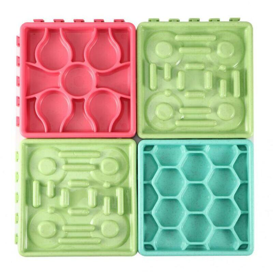 Slow Feeder Dog Bowl Toy Mat,puppy Treat Dispenser Puzzle Slow Feeder,interactive Feeder
