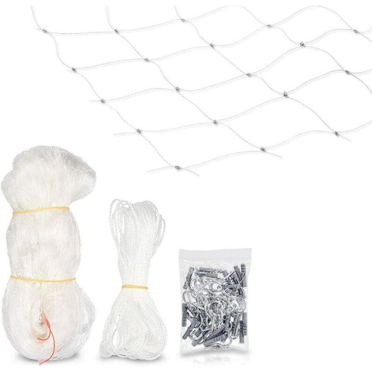 Betterlifegb - Cat Security Net - Transparent Protection Net for Balcony - Anti-leak File for Window and Terrace - Without Drilling (2 * 3m)