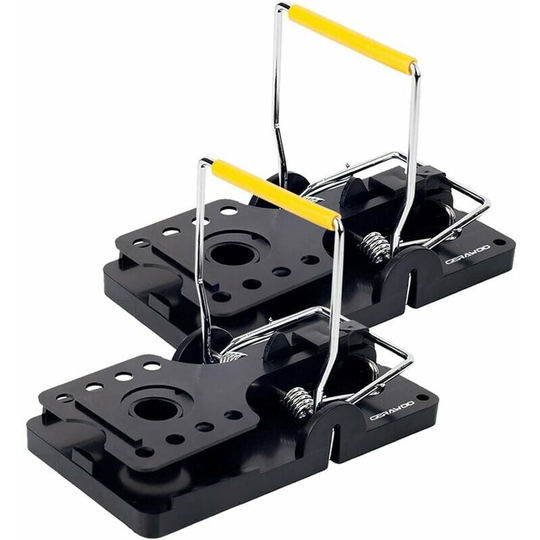 Deckon - Large High Catch xxl Rat Trap, 2 Piece Reusable xxl Size Mouse Trap, Sensitive Rat Trap for Indoor Kitchen Outdoor Garden