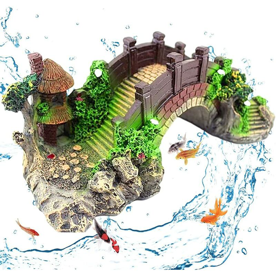 Gdrhvfd - Aquarium Decoration, Resin Bridge Aquarium Landscape Decoration Aquarium Jewelry Resin Bridge Aquarium Landscape Decoration Fish, Shrimp,