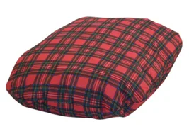 Royal Stewart Tartan Pet Mattress in Black and Red