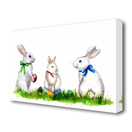 Children's Easter Egg Surprise - Wrapped Canvas Graphic Art Print