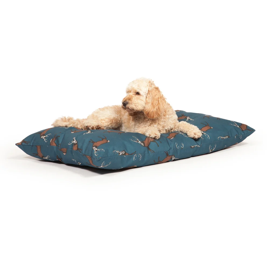 Woodland Stag Luxury Deep Pet Duvet in Midnight Blue