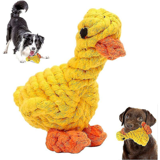 Dog Chew Toys, Duck Toys, Puppy Dog Toys (1 Piece, Yellow) -