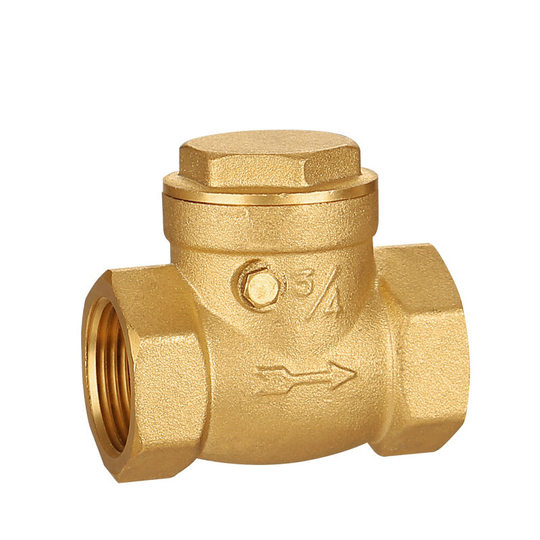 DN20 Water Saving Check Valve, 232PSI Thread Brass Oscillation Check Valve for Air Compressor