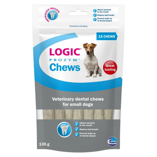(Small Dogs) Ceva Logic Prozym Dog Dental Treat Chew Supplies