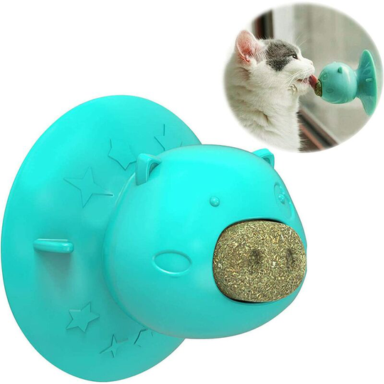 Litzee - Cat Toys,Cat Licking Toy,Cat Licking Toy with Treat,Cat Suction Cup Toy