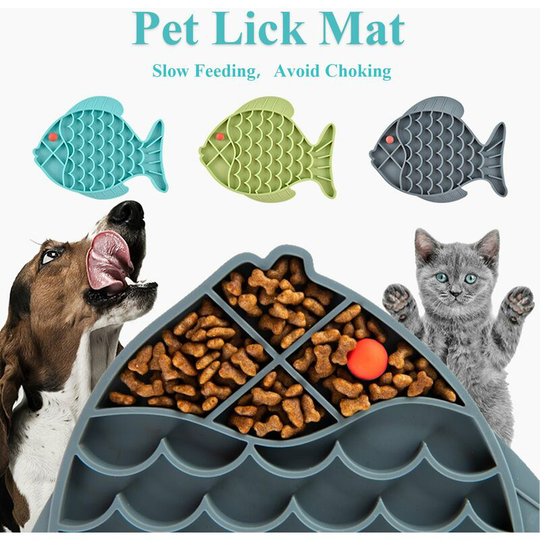 Lifcausal - Dog Lick Mat Slow Feeding for Pet Cat Calming Treats & Anxiety Relief Boredom Reduction for Bathing Grooming Training Super Adhesion