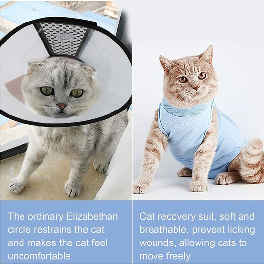 Cat Recovery Collar Soft Pet Cone Collar Protective Cat Cone Cotton Adjustable Fasteners Collar for Cat and Puppy, Pink (s) Soekavia