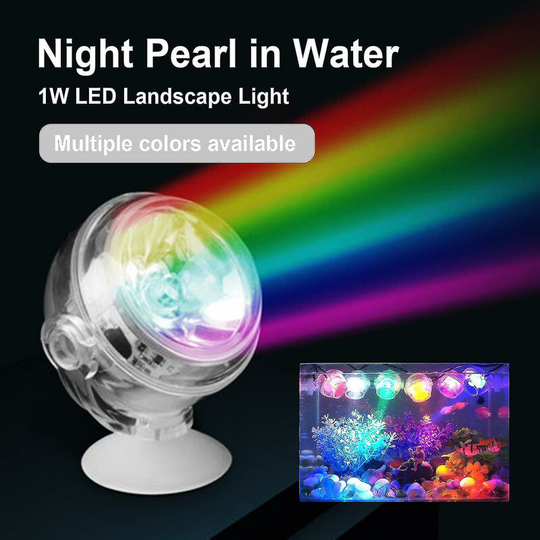 Colorful Led Aquarium Fish Tank Spot Lamp Diving Spotlight Illuminated Lights White Yellow Eu Plug Thsinde