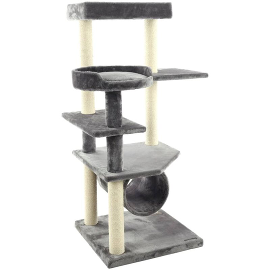 Flamingo - Cat Scratching Tree Granda 83x73x123 cm Grey Grey