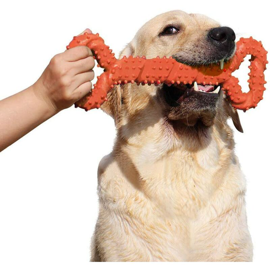 Bearsu - Durable Dog Chew Toys 13 Inch Bone Shape Extra Large Dog Toys with Convex Design Strong Tug Toy for Aggressive Chewers Medium and Large Dogs