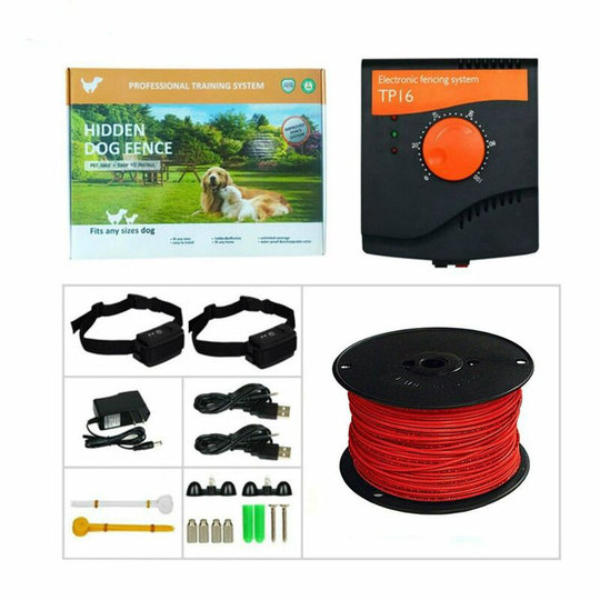 Wireless electronic fence dog trainer bark stop wireless trainer TP17 pet trainer black