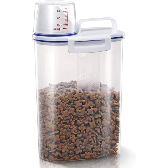 Pet Food Storage Container for Little Pets - Airtight Portable Storage Container for Dry Food