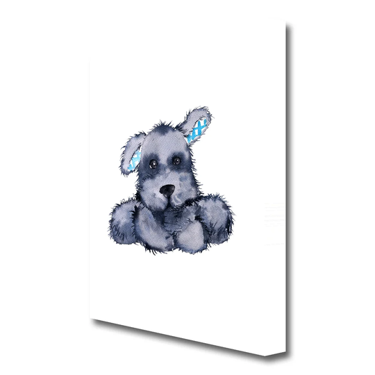 Cute Puppy Love - Wrapper Canvas Painting Print