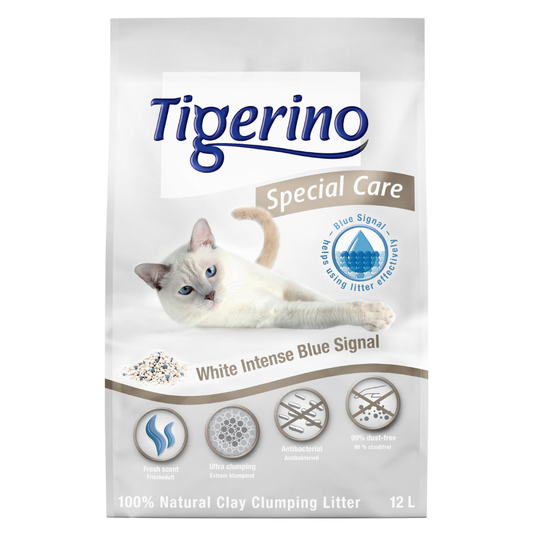 Tigerino Special Care / Performance Cat Litter - White Intense Blue Signal - 12 litre