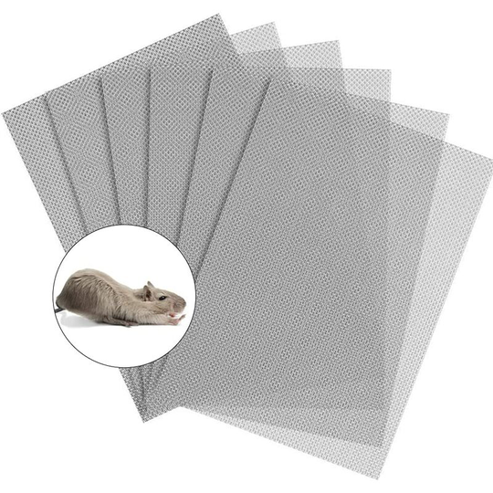 Litzee - 6PCS Steel Mesh (300x210mm) Screen Mesh 304 Stainless Steel Mesh Rodent Mesh 1mm Mesh 0.40mm Rodent Mesh Mosquito Mesh for Doors Cloth Mesh