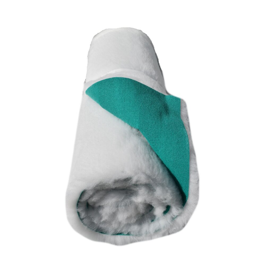 (White) Vet Bedding Traditional Green Back 2m x75cm Rolls 6 colours For Dogs Cats