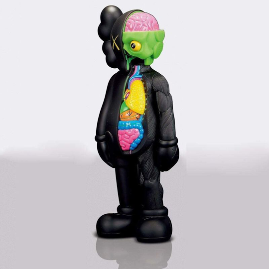 FVO - kaws OriginalFake Companion 20cm Collectible Figure Dissected Black