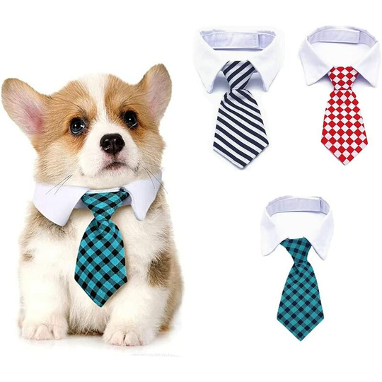 3 Pieces knot butterfly animals company, knot butterfly adjustable, dog tie necklace, for dogs and cats grooming ties Party accessories (3 colors)