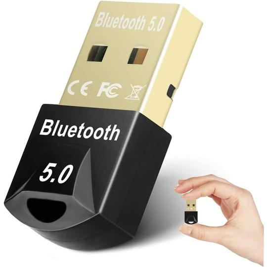 Deckon - Bluetooth 5.0 Dongle usb Dongle, Bluetooth Adapter Receiver Transmitter for pc Compatible with Windows 10/8.1/8/7, Bluetooth Adapter for