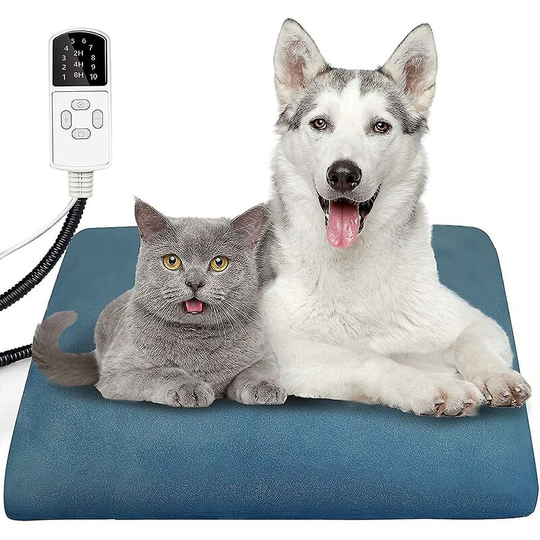 Thsinde - Pet Heating Pad For Cats Dogs With 10 Adjustable Temperature And 4 Adjustable Timer Heated Cat Bed Electric Blanket Chew Resistant Dog