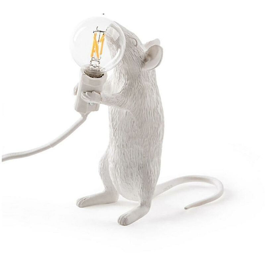 Animal Rat Mouse Table Lamp White