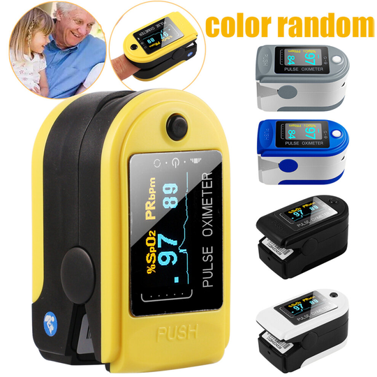 Random Color Fingertip Pulse Oximeter OLED Heart Rate Oxygen Monitor YL52