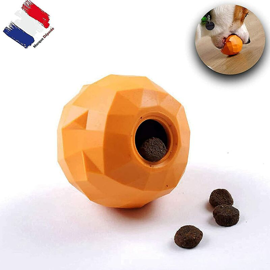 Sun Flowergb - Original Indestructible Interactive Chew Dog Treats Dispenser, Kibbles - Stress Resistant Dog Balls - Dishwasher Safe - Smart Play