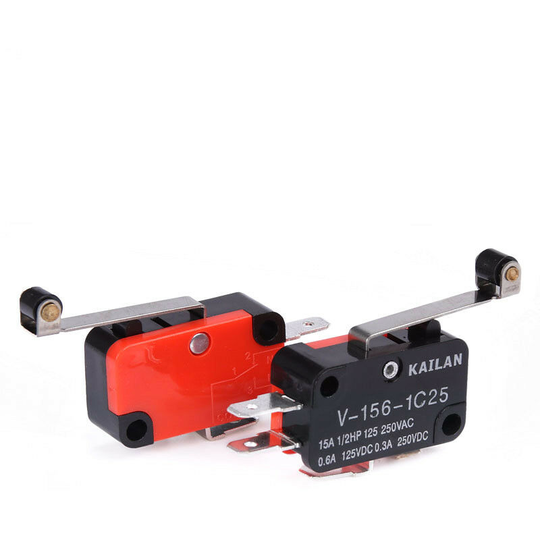 6pcs Limit Switch Waterproof Momentary Stop Button 2 Micro Switches with Long Hinge Lever