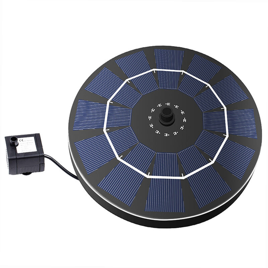 Solar-power Birdbath Fountain Pump With Battery Backup 2.5W Brushless Anti-Blocking Submersible Pump Panel Kit for Bird Bath Garden Small Pond
