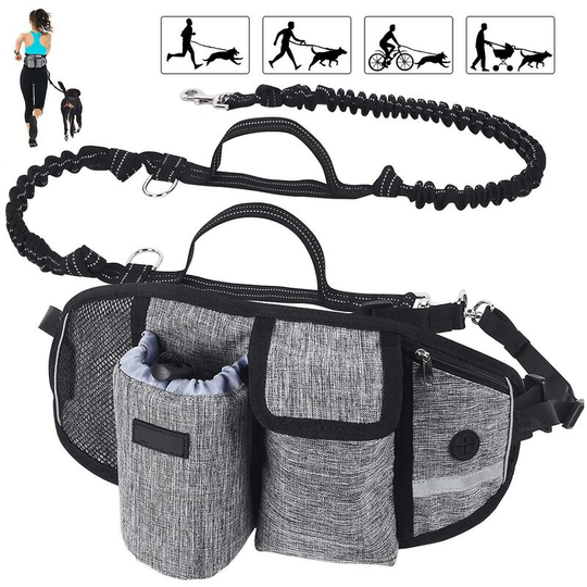 Pet Supplies Artifact For Walking The Dog, Convenient Running Pocket, Comfortable And Reflective (gray) - Thsinde