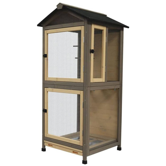 Duvoplus - Aviary Citadel Country 70x70x151 cm Wood Brown