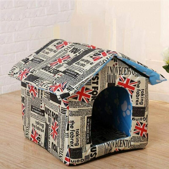 Qersta - Outdoor Stray Cat Litter Winter Cat Litter Outdoor House Warm Rainproof Simple Wild Cat House Waterproof Dog Pet (Size: 45x43x40cm)