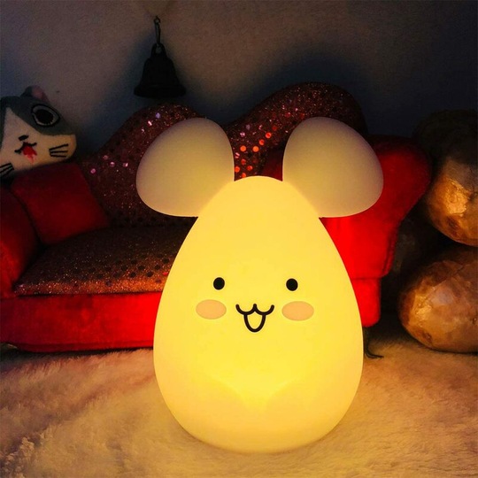 Perle Rare - Baby Night Light, Bedroom Lamp Baby Night Light usb Rechargeable 9 Colors Night Light (Remote Control + Touch Dimm) Christmas