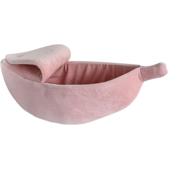 Banana Cat Bed House Puppy Cushion Kennel Portable Warm Pet Basket Supplies Mat,model:Pink l - model:Pink l