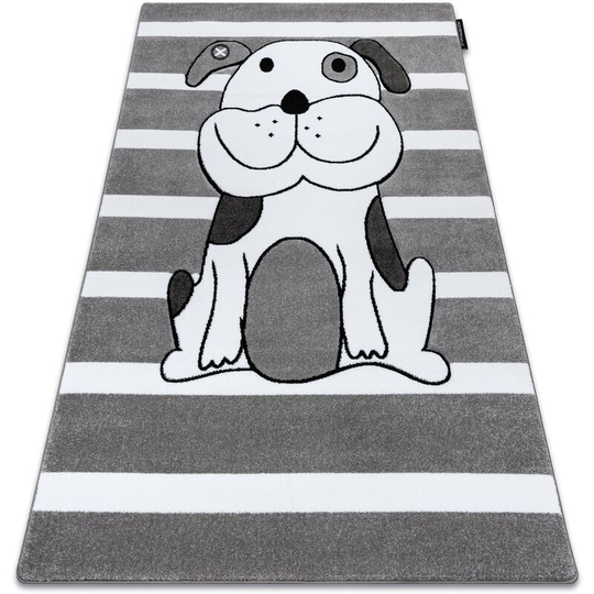 Carpet PETIT PUPPY grey gray 200x290 cm