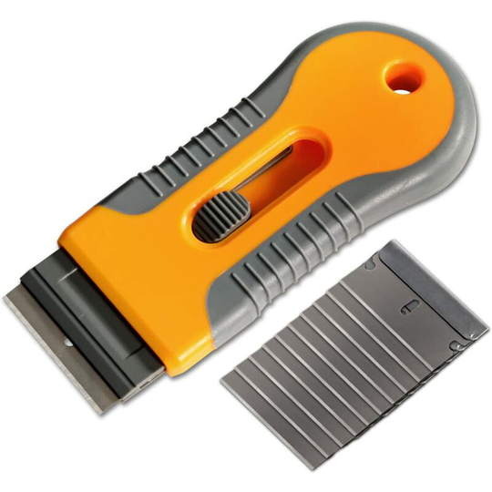Scratch cleaning tool for anti-scratch baking sheet, wallpaper scraper, glass scraper, scraper for hob for ceramic stickers, sub-planners
