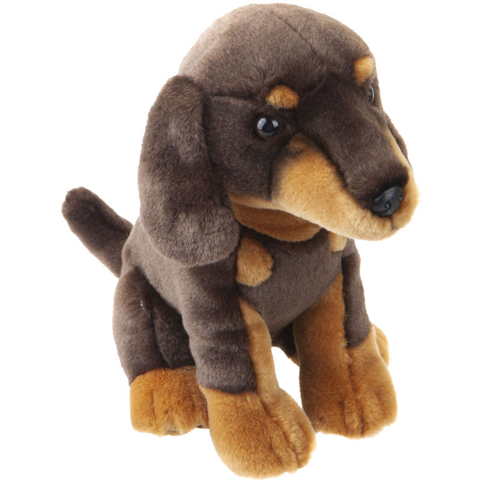 Vfm - Dachshund Puppy 25cm Plush Lifelike Toy - Natural World Collection