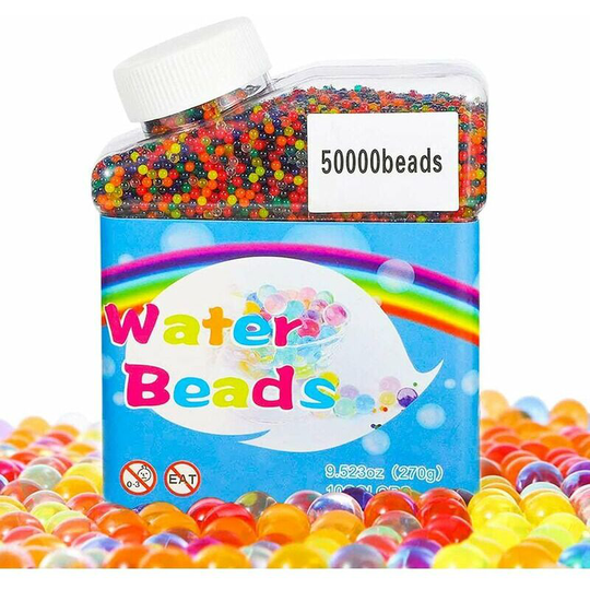 Water Beads 50,000 Pcs Colorful Water Crystal Beads for Children Non-Toxic Anti-Stress Toys Crystal Beads
