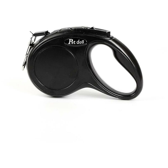Dog leash, retractable pet leash, tangle free 5m Black - Muff