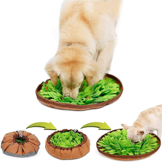 Bearsu - Snuffle Mat for Dogs, Dog Pet Snuffle Feeding Mat for Puppies Dog Snuffle Mat Dog Puzzles Bowl Feeding Toys For Treat Dispenser Dog Treat