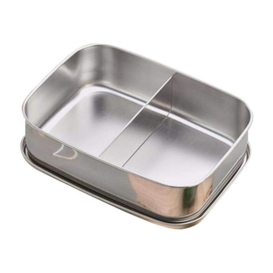 34.5 oz Stainless Steel Lunch Box - 2 Compartment Bento Box 304 Stainless Steel Food Container