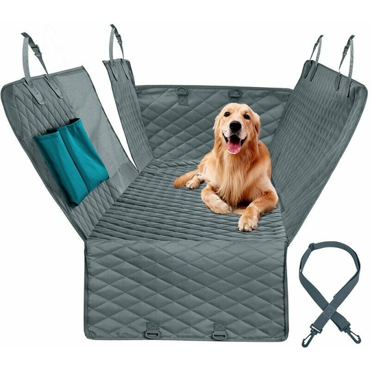 Comfortable Pet Seat Cover, Waterproof Dog Car Seat Cover for Pet Carrier, Dog Carrier, Car Back Seat, 153cm Wide 143cm Mat