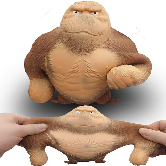 Monkey Toy, Stretch Gorilla Figure for Kids and Adults, Decompress and Squeeze Stress Toy , Stress Relief Toy for Children, Sensory Toy for Anxiety,