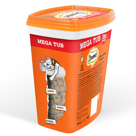 Dreamies Mega Tub - Chicken (350g)
