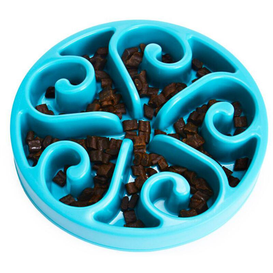 Anti Glutton Dog Bowl Slow Feeding Bowl with Non-Slip Base Promotes Healthy Eating and Slow Digestion